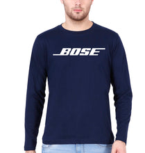 Load image into Gallery viewer, Bose Full Sleeves T-Shirt for Men-S(38 Inches)-Navy Blue-Ektarfa.online
