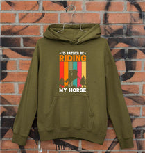 Load image into Gallery viewer, Horse Riding Unisex Hoodie for Men/Women-Olive Green-Ektarfa.online
