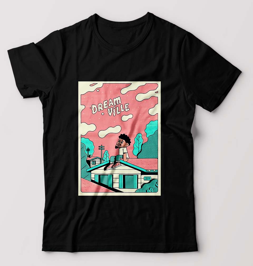J. Cole T-Shirt for Men-Black-Ektarfa.online