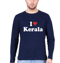 Load image into Gallery viewer, I Love Kerala Full Sleeves T-Shirt for Men-Navy Blue-Ektarfa.online
