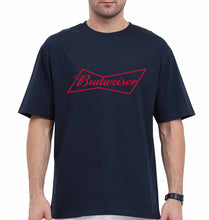 Load image into Gallery viewer, Budweiser Oversized T-Shirt for Men-Navy Blue-Ektarfa.online

