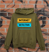 Load image into Gallery viewer, Internet Unisex Hoodie for Men/Women-Olive Green-Ektarfa.online
