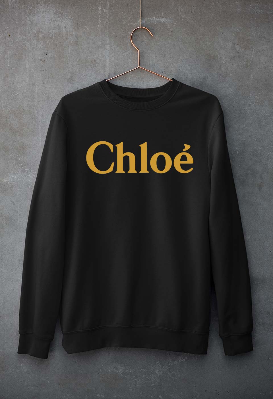 Chloé Unisex Sweatshirt for Men/Women-Black-Ektarfa.online