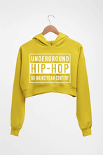 Load image into Gallery viewer, Hip hop Crop HOODIE FOR WOMEN-Mustard Yellow-Ektarfa.online
