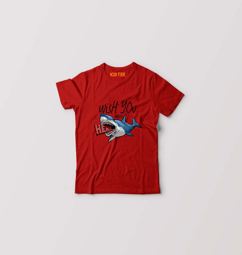 Shark Kids T-Shirt for Boy/Girl-Red-Ektarfa.online