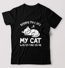 Load image into Gallery viewer, Cat T-Shirt for Men-Black-Ektarfa.online

