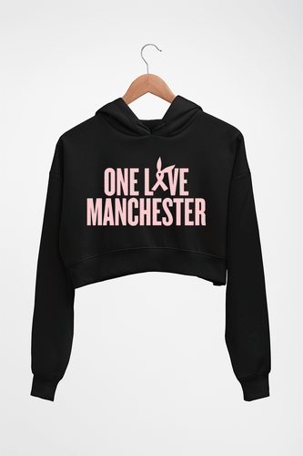 Ariana Grande Crop HOODIE FOR WOMEN-Black-Ektarfa.online
