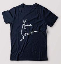 Load image into Gallery viewer, Nina Simone T-Shirt for Men-Navy Blue-Ektarfa.online
