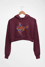 Load image into Gallery viewer, India Crop HOODIE FOR WOMEN-Maroon-Ektarfa.online
