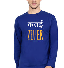 Load image into Gallery viewer, Katai Zeher(Zakir Khan) Full Sleeves T-Shirt for Men-Royal Blue-Ektarfa.online
