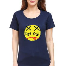 Load image into Gallery viewer, Peg Out T-Shirt for Women-Navy Blue-Ektarfa.online
