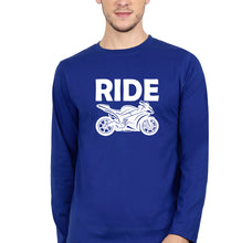 Load image into Gallery viewer, Ride Superbike Full Sleeves T-Shirt for Men-Royal Blue-Ektarfa.online
