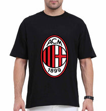 Load image into Gallery viewer, A.C. Milan Oversized T-Shirt for Men-Black-Ektarfa.online
