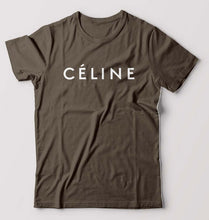 Load image into Gallery viewer, Celine T-Shirt for Men-S(38 Inches)-Olive Green-Ektarfa.online
