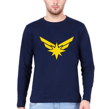 Load image into Gallery viewer, Captain Marvel Full Sleeves T-Shirt for Men-Navy Blue-Ektarfa.online
