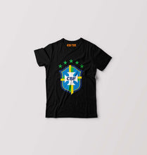 Load image into Gallery viewer, Brazil Football Kids T-Shirt for Boy/Girl-0-1 Year(20 Inches)-Black-Ektarfa.online
