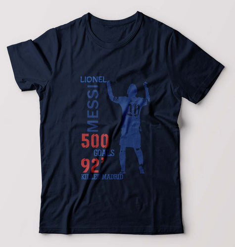 Lionel Messi T-Shirt for Men-Navy Blue-Ektarfa.online