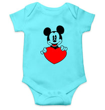 Load image into Gallery viewer, Mickey Mouse Kids Romper For Baby Boy/Girl-0-5 Months(18 Inches)-Sky Blue-Ektarfa.online
