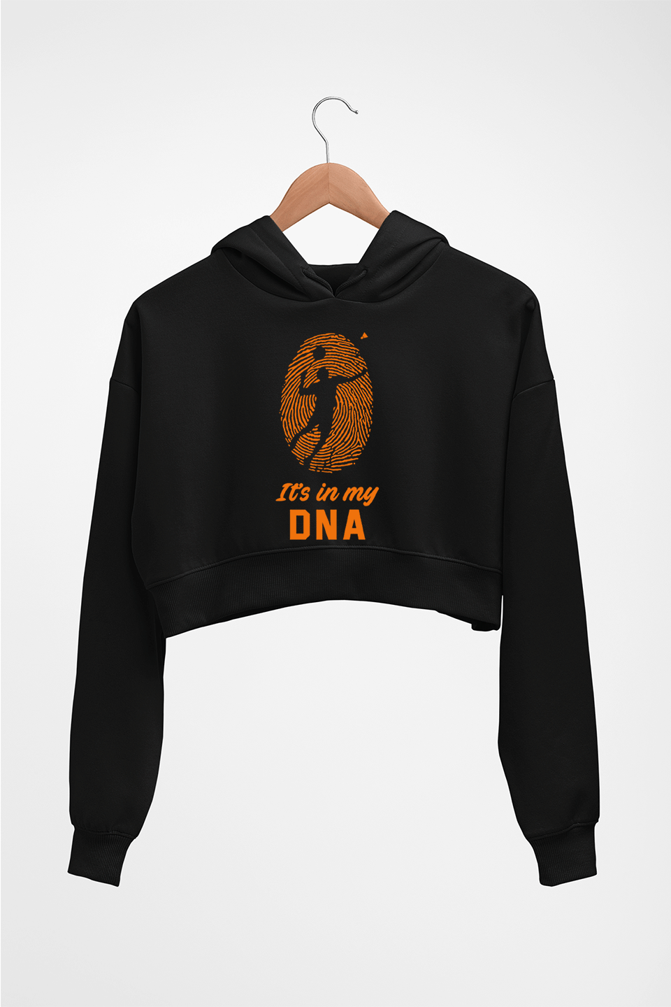 Badminton Crop HOODIE FOR WOMEN-Black-Ektarfa.online