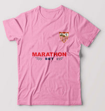 Load image into Gallery viewer, Sevilla FC 2021-22 T-Shirt for Men-S(38 Inches)-Light Baby Pink-Ektarfa.online
