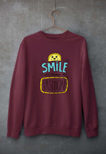 Load image into Gallery viewer, Smile are Always in Fashion Unisex Sweatshirt for Men/Women-S(40 Inches)-Maroon-Ektarfa.online
