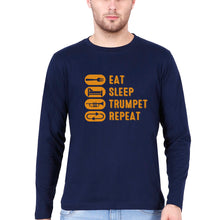 Load image into Gallery viewer, Trumpet Full Sleeves T-Shirt for Men-Navy blue-Ektarfa.online
