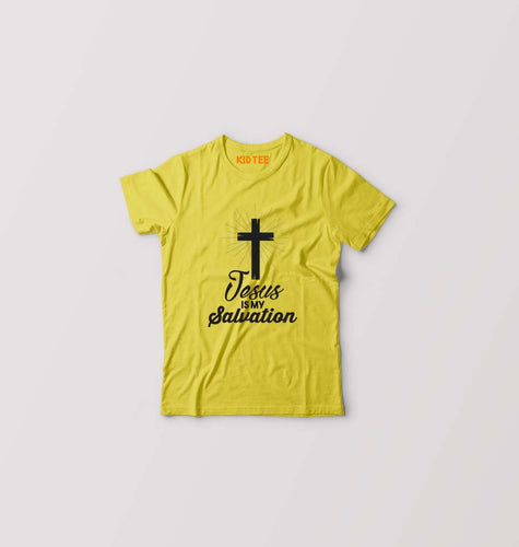 Jesus Kids T-Shirt for Boy/Girl-Mustard Yellow-Ektarfa.online