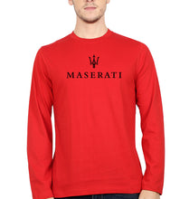 Load image into Gallery viewer, Maserati Full Sleeves T-Shirt for Men-Red-Ektarfa.online
