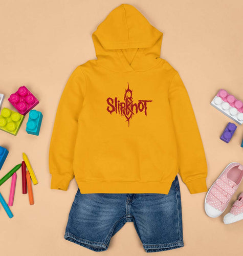 Slipknot Kids Hoodie for Boy/Girl-Mustard Yellow-Ektarfa.online