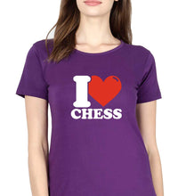 Load image into Gallery viewer, I Love Chess T-Shirt for Women
