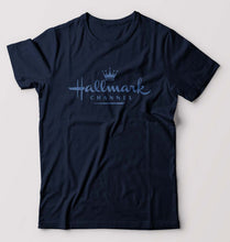 Load image into Gallery viewer, Hallmark T-Shirt for Men-S(38 Inches)-Navy Blue-Ektarfa.online
