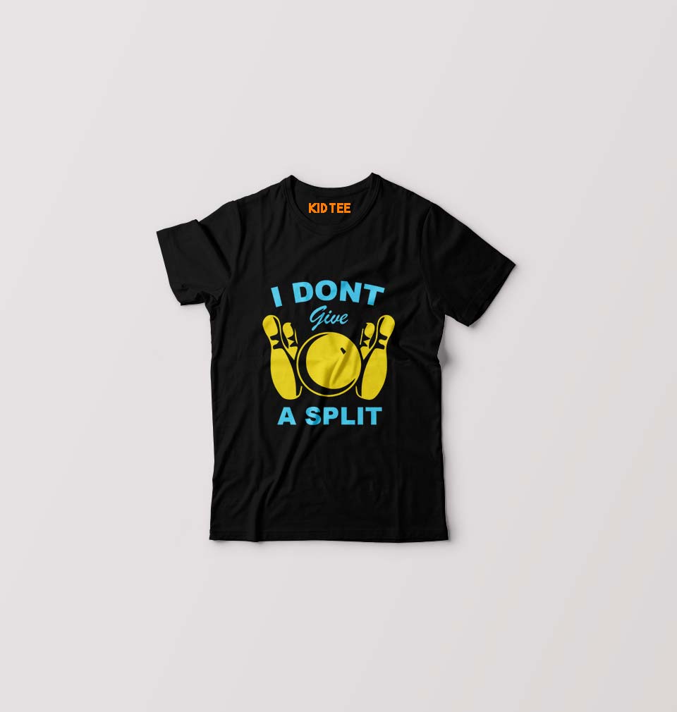 Bowling T-Shirt for Boy/Girl-Black-Ektarfa.online