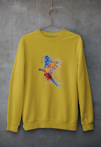 Parrot Unisex Sweatshirt for Men/Women-Mustard Yellow-Ektarfa.online