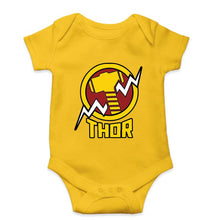 Load image into Gallery viewer, Thor Superhero Kids Romper For Baby Boy/Girl-0-5 Months(18 Inches)-Yellow-Ektarfa.online
