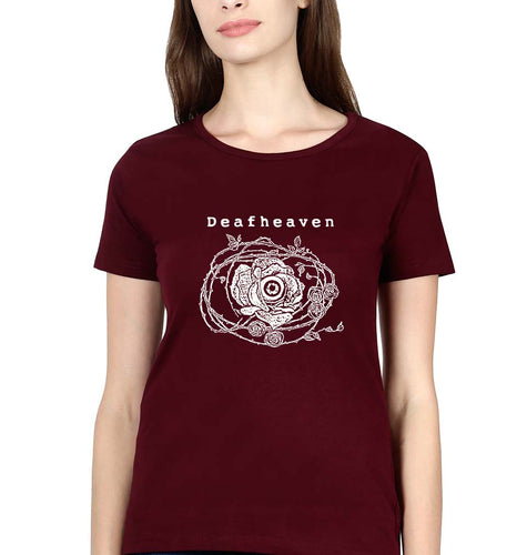 Deafheaven T-Shirt for Women-Maroon-Ektarfa.online