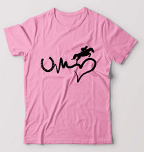 Load image into Gallery viewer, Horse Riding T-Shirt for Men-Light Baby Pink-Ektarfa.online
