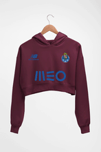 Load image into Gallery viewer, FC Porto 2021-22 Crop HOODIE FOR WOMEN-Maroon-Ektarfa.online
