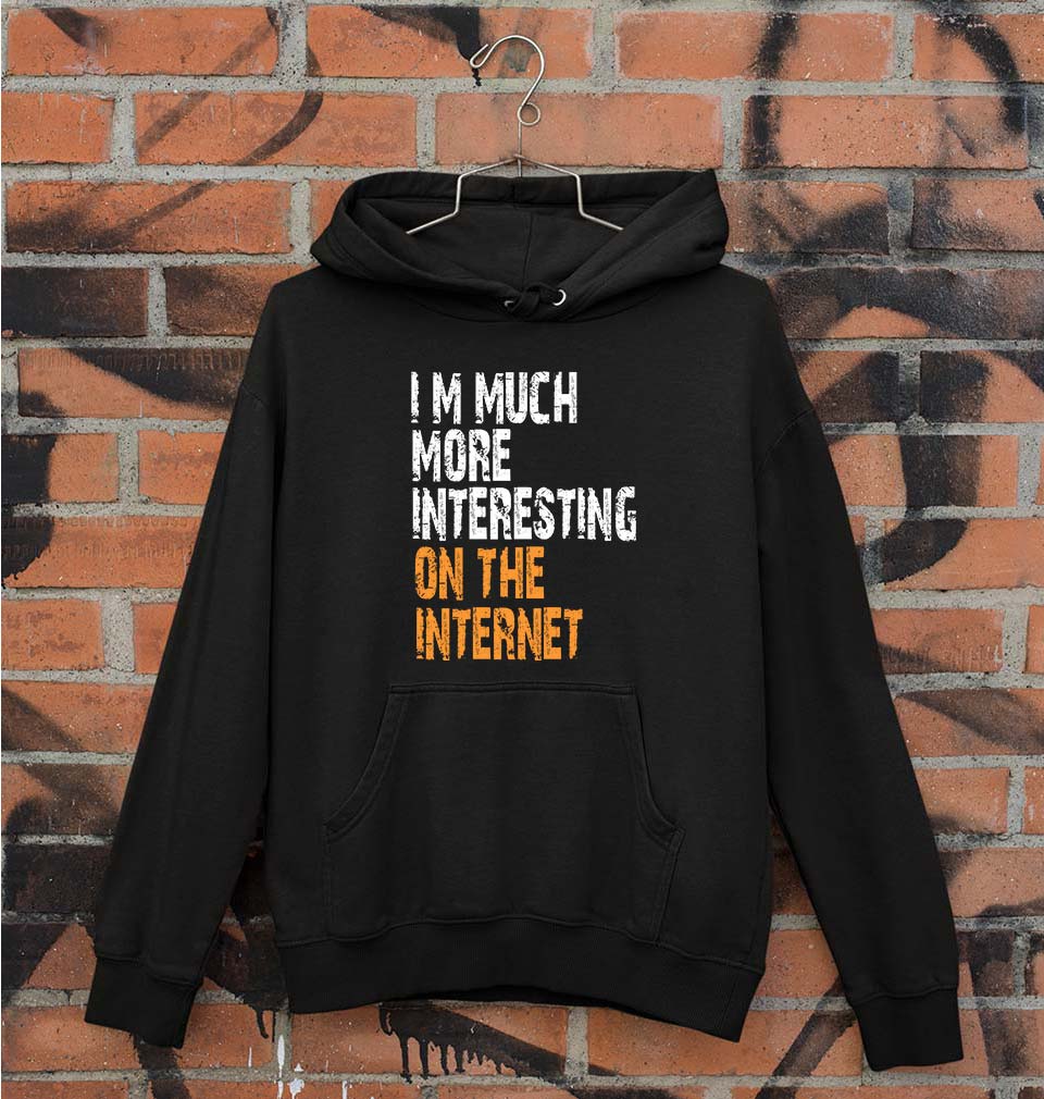 Internet Funny Unisex Hoodie for Men/Women-Black-Ektarfa.online