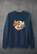 Load image into Gallery viewer, The Adventures of Rocky and Bullwinkle and Friends Unisex Sweatshirt for Men/Women-S(40 Inches)-Navy Blue-Ektarfa.online
