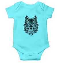 Load image into Gallery viewer, WOLF Kids Romper For Baby Boy/Girl-0-5 Months(18 Inches)-Sky Blue-Ektarfa.online
