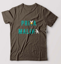 Load image into Gallery viewer, Priya Malik T-Shirt for Men-S(38 Inches)-Olive Green-Ektarfa.online
