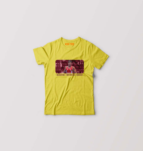 Sushil Kumar Kids T-Shirt for Boy/Girl-Yellow-Ektarfa.online