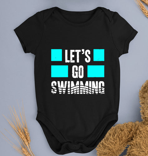 Swimming Kids Romper For Baby Boy/Girl-Black-Ektarfa.online