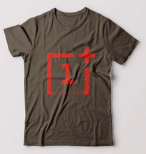 Load image into Gallery viewer, OnePlus T-Shirt for Men-Olive Green-Ektarfa.online
