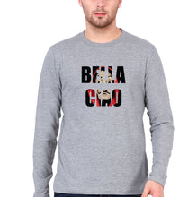 Load image into Gallery viewer, Money Heist Bella Ciao Full Sleeves T-Shirt for Men-Grey Melange-Ektarfa.online
