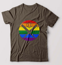 Load image into Gallery viewer, Baseball T-Shirt for Men-Olive Green-Ektarfa.online
