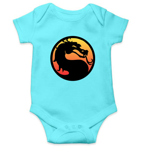 Mortal Kombat Kids Romper Kids Romper For Baby Boy/Girl-0-5 Months(18 Inches)-Sky Blue-Ektarfa.online