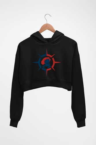 Marco Polo Crop HOODIE FOR WOMEN-Black-Ektarfa.online