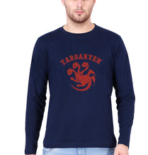 Load image into Gallery viewer, House Targaryen (GOT) Full Sleeves T-Shirt for Men-Navy Blue-Ektarfa.online
