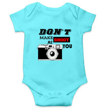 Load image into Gallery viewer, don&#39;t make me shoot u Kids Romper For Baby Boy/Girl-0-5 Months(18 Inches)-Sky Blue-Ektarfa.online
